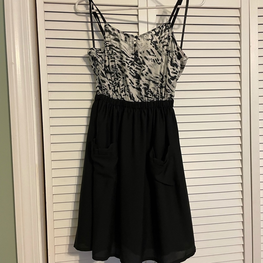 Black and white dress